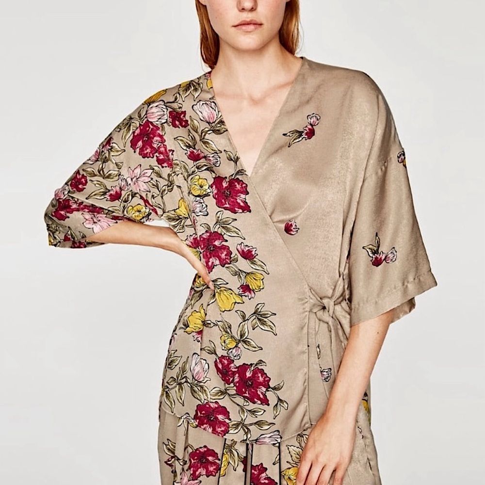 Zara Floral Kimono Set